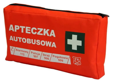 Wodoodporne apteczka autobusowa PK-MOT A 1.2 norma DIN 13157