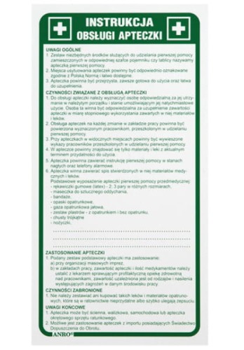 Znak Instrukcja Obsługi Apteczki Z-IB10-P-110x220