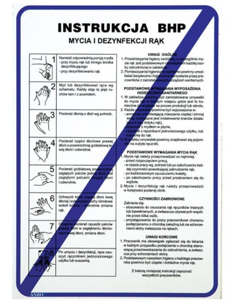 Znak Instr.BHP Mycia Dezynf.Rąk Z-IBG01-P-210x290 - zdjęcie 2