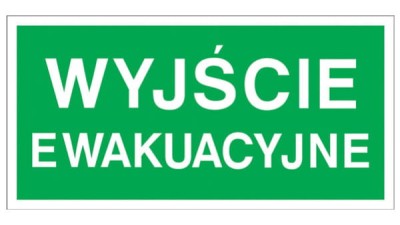 Znak Wyjście Ewakuacyjne Z-2E-FS-200x400