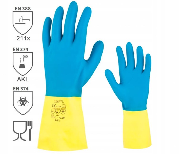 Rękawiczki robocze CHEM TOUCH kwasoodporne ARDON