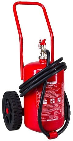 Gaśnica proszkowa 25 kg ABC/E przewoźna GAZ-TECH - zdjęcie 6