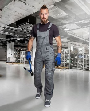 Spodnie robocze ogrodniczki URBAN szare ARDON - zdjęcie 2