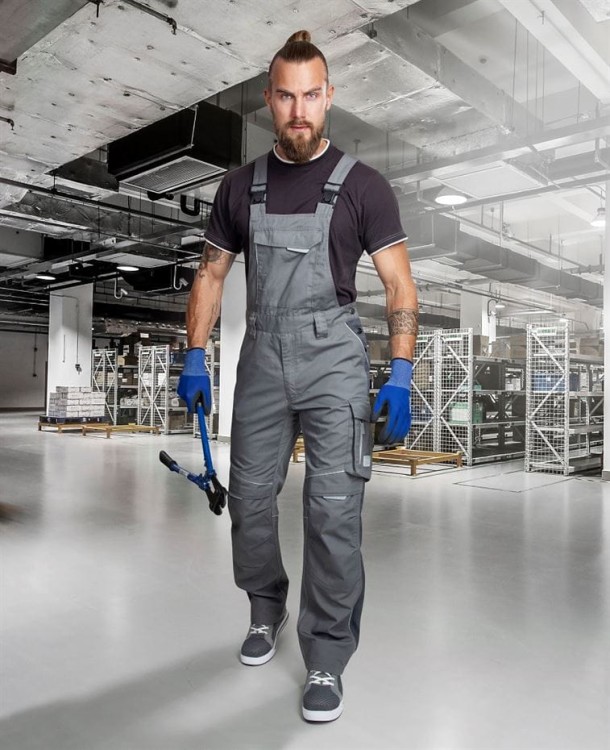 Spodnie robocze ogrodniczki URBAN szare ARDON - zdjęcie 2