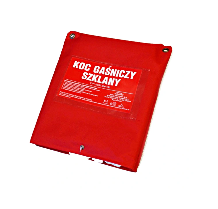 Koc gaśniczy z niepalnego włókna szklanego Gaz-Tech 120x180 cm CNBOP