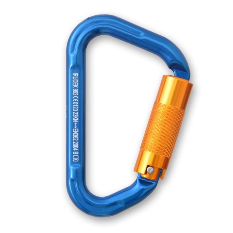 Karabińczyk (zatrzaśnik) aluminiowy BLIND BLUE 992 Irudek - zdjęcie 2