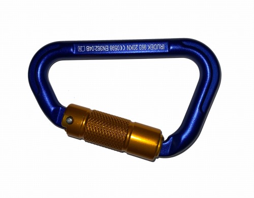 Lekki aluminiowy karabinek z potrójną blokadą Tri-Lock Irudek Blind 993