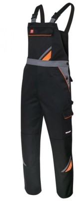 Spodnie robocze ogrodniczki PROFESSIONAL black