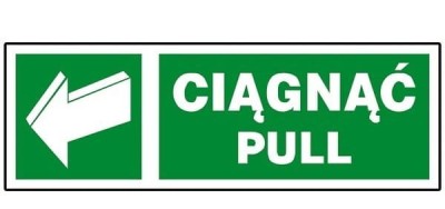 Znak CIĄGNĄĆ Z-34E-FS - zdjęcie 2