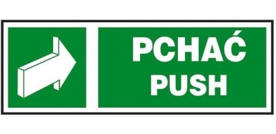 Znak PCHAĆ Z-35E-FS - zdjęcie 2