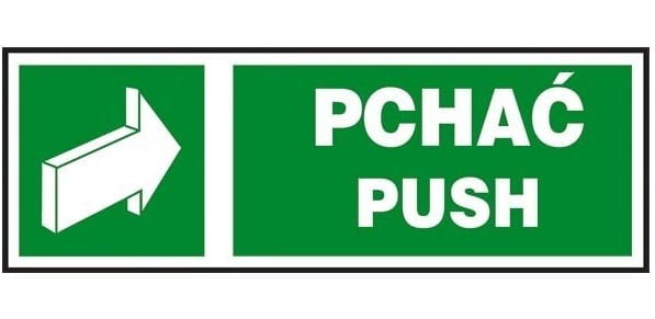 Znak PCHAĆ Z-35E-FS - zdjęcie 2