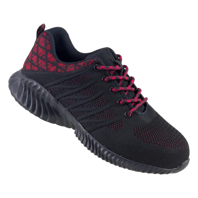 Przewiewne sportowe półbuty ochronne z tekstylną siatką Urgent 246 SB