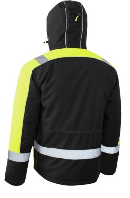 Zimowa kurtka robocza ostrzegawcza Art-Mas Classwork wodoodporna PU - zdjęcie 2