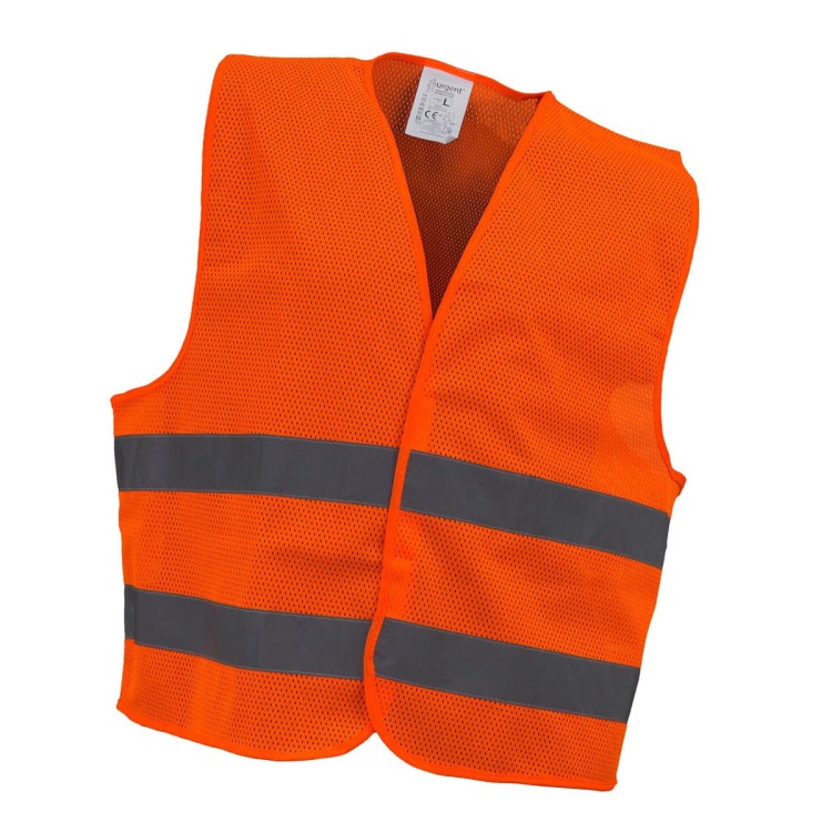 Kamizelka ostrz. siatka URG-VEST żółta i pomarańczowa - zdjęcie 9