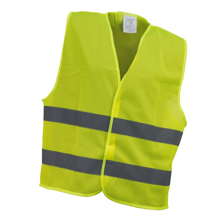 Kamizelka ostrz. siatka URG-VEST żółta i pomarańczowa - zdjęcie 10
