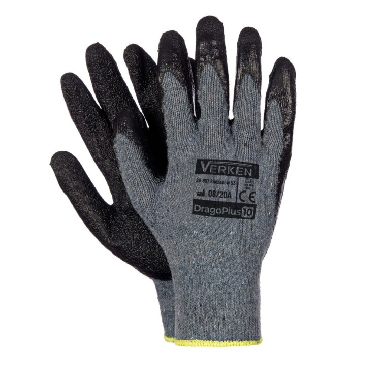 Rękawice robocze powlekane lateksem DRAGOPLUS