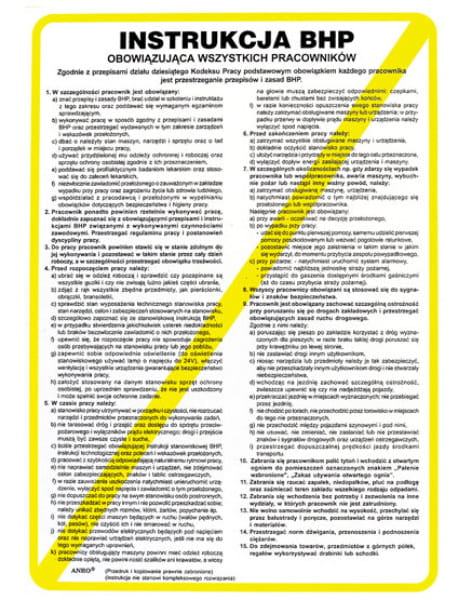 Zestaw średni dla firm Apteczka K10, Gaśnica 4kg, Instrukcje BHP - zdjęcie 4