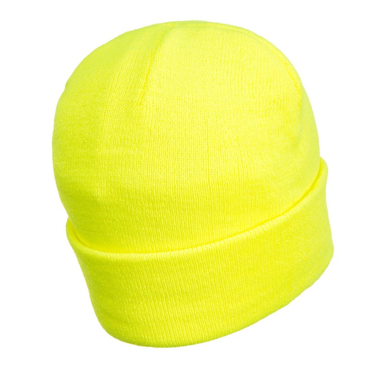 Czapka ocieplana B029 Z LEDEM żółta PORTWEST - zdjęcie 2