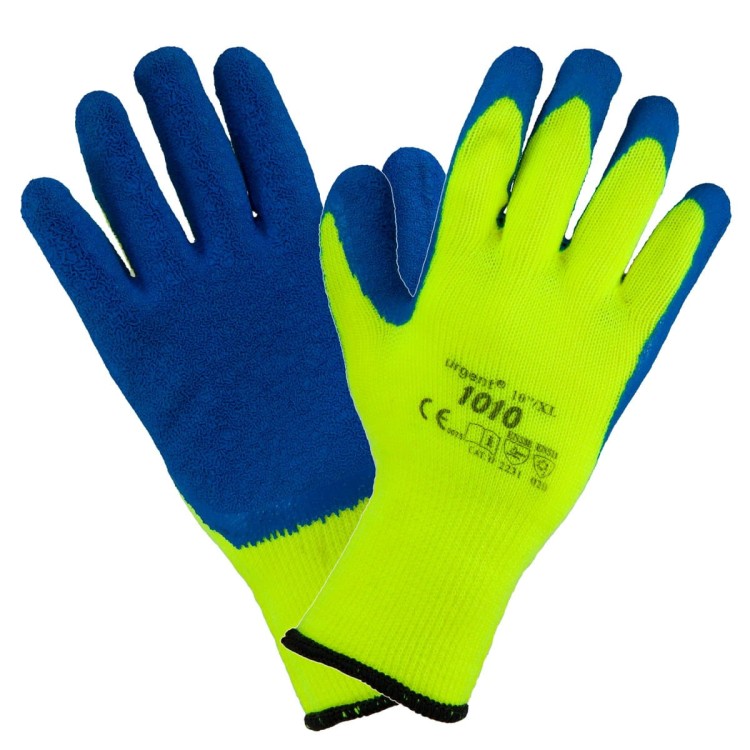 Rękawice 1010 Urgent z powłoką z latexu i z ociepliną wewnątrz