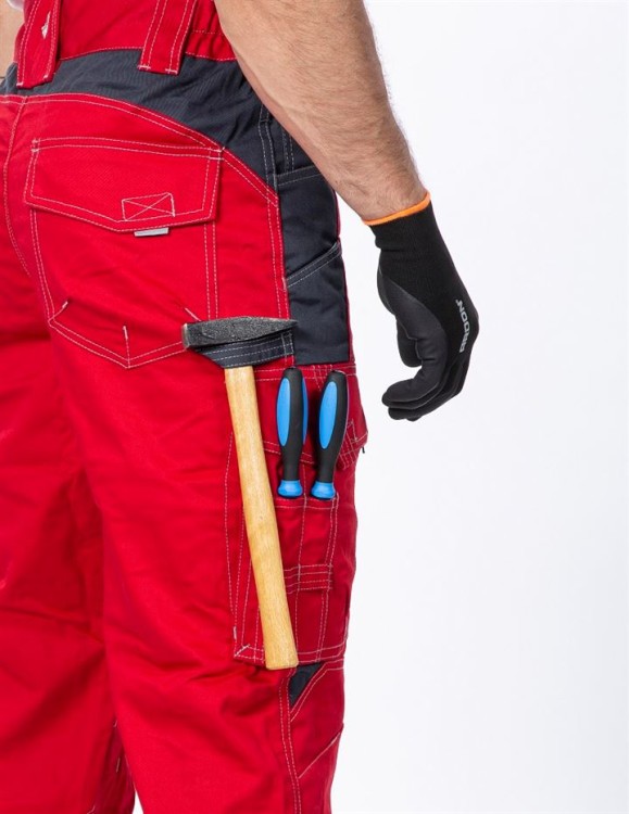 Spodnie robocze do pasa VISION ARDON czerwone - zdjęcie 5