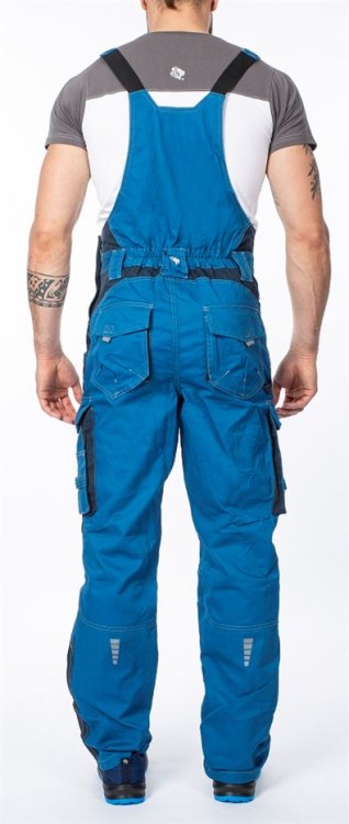 Spodnie robocze ogrodniczki VISION ARDON niebieskie - zdjęcie 4