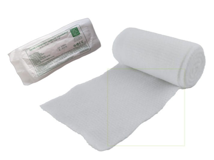 Bandaż z kompresem 10cmx12cm - opatrunek indywidualny