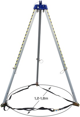 IRUDEK Trójnóg Kotwiczący TRIP1 - Bezpieczeństwo i Stabilność w Miejscach Ograniczonych, ATEX