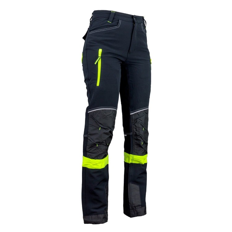 Spodnie Robocze Softshell URG 719 z Elementami Odblaskowymi: Wiatro i Wodoodporne - zdjęcie 3