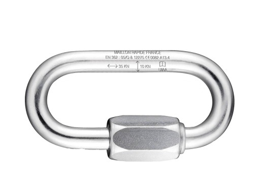 Oval Link 10, 20,5 mm: Zatrzaśnik karabińczyk, stalowy Screw-Lock