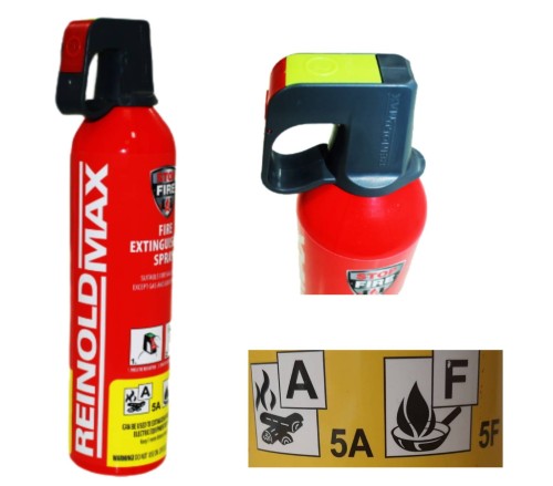 Domowy spray gaśniczy PK-MOT na tłuszcze kuchenne ABF 750 ml