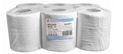 Ręcznik MAXI papierowy, Biały, Wysoka Chłonność, Celuloza, 1 rolka - zdjęcie 2