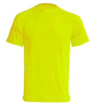 Sportowy T-shirt URBAN SPORT FLUO, lekki i przewiewny, idealny do pracy i rekreacji