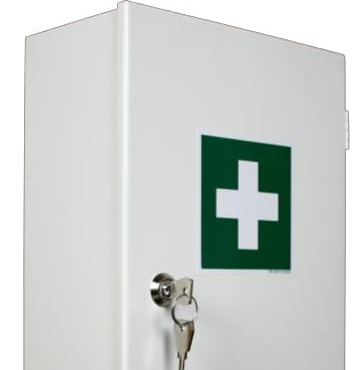 Metalowa apteczka przemysłowa ścienna PK-MOT AS 40 DIN 13157