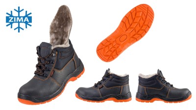 Ocieplane skórzane trzewiki robocze zimowe Urgent 106 S3 SRC