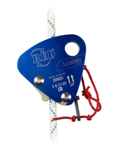 RED Rocker regulator liny z funkcją ochrony przed upadkiem rope access 10,5 do 13 mm