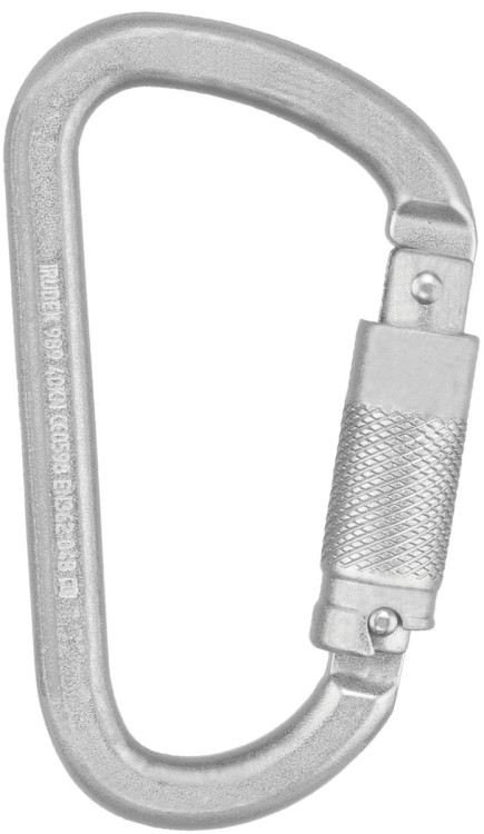 Zatrzaśnik STEELSAFE 989 karabinek stalowy wysokiej wytrzymałości 40 kN