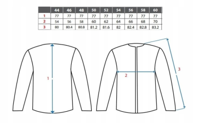 Bluza kucharska Radim 100% bawełna – dwurzędowa, biała, certyfikat OEKO-TEX® - zdjęcie 2