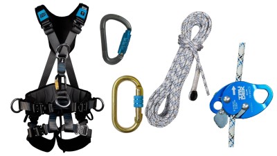IRUDEK Zestaw do pracy na dachu Premium (różne długości liny) - Dostępne Długości: 10 m, 20 m, 30 m, 40 m, 50 m.