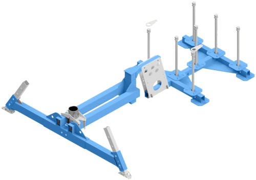 BASE HITCH RACK COUNTERWEIGHT Irudek przenośna baza przeciwwagowa DAVIT