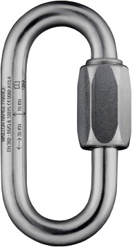 IRUDEK Karabińczyk, Zatrzaśnik Owalny Link Inox 10mm ze Stali