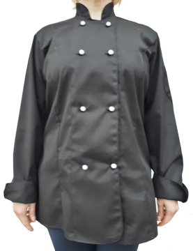Bluza kucharska damska Gosia – kolor czarny