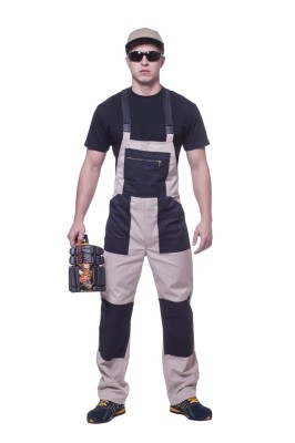 Spodnie robocze ogrodniczki DWUKOL