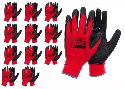 Rękawice robocze powlekane lateksem X- LATOS - zdjęcie 2