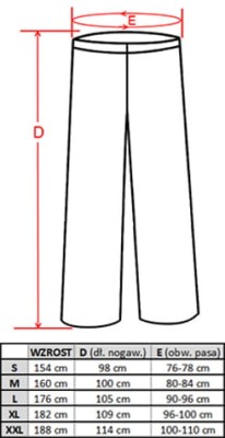 Elastyczne spodnie medyczne i gastronomiczne na gumkę TM Progress z 3 kieszeniami - zdjęcie 2