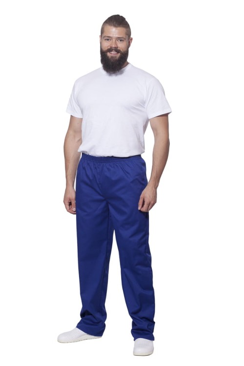 Elastyczne spodnie medyczne i gastronomiczne na gumkę TM Progress z 3 kieszeniami - zdjęcie 8