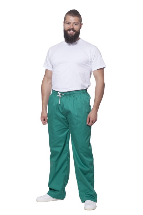 Elastyczne spodnie medyczne i gastronomiczne na gumkę TM Progress z 3 kieszeniami - zdjęcie 10