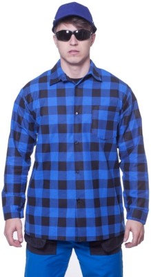 Koszula flanelowa niebieska