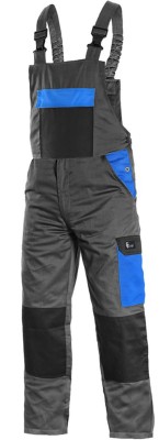 Spodnie robocze ogrodniczki PHOENIX CRONOS czarne - zdjęcie 3